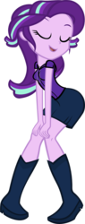Size: 591x1554 | Tagged: safe, artist:ironm17, starlight glimmer, equestria girls, g4, boots, clothes, dancing, equestria girls-ified, female, hoodie, simple background, skirt, solo, transparent background, vector