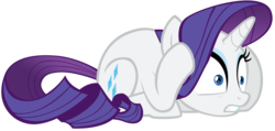 Size: 8060x3850 | Tagged: safe, artist:togekisspika35, rarity, pony, g4, simple ways, .psd available, female, scared, simple background, solo, transparent background, vector
