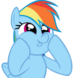 Size: 6000x6239 | Tagged: safe, artist:togekisspika35, rainbow dash, daring don't, g4, .psd available, absurd resolution, dashface, female, rainbow dash is best facemaker, simple background, solo, transparent background, vector