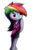 Size: 5359x7902 | Tagged: safe, artist:fj-c, rainbow dash, equestria girls, g4, absurd resolution, breasts, cleavage, clothes, female, mercedes symbol mistaken for peace sign, shorts, simple background, solo, tank top, transparent background