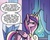 Size: 479x382 | Tagged: safe, artist:agnes garbowska, idw, official comic, princess cadance, alicorn, pony, friends forever #30, g4, my little pony: friends forever, spoiler:comic, butt, female, lovebutt, mare, messy mane, plot, solo, tired