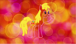 Size: 1121x648 | Tagged: safe, artist:rainbowdash09wen, cherry berry, earth pony, pony, g4, abstract background, female, mare, solo