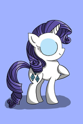 Size: 1656x2460 | Tagged: safe, artist:malphee, rarity, g4, female, simple background, solo