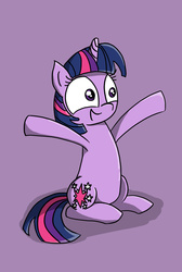 Size: 1656x2460 | Tagged: safe, artist:malphee, twilight sparkle, g4, female, simple background, solo