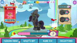 Size: 1280x720 | Tagged: safe, gameloft, rarity, pony, unicorn, g4, ancient wonderbolts uniform, boots, clothes, crack is cheaper, dress, female, hat, mare, sgt. rarity, shako, shoes, uniform, vip, why gameloft why