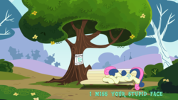 Size: 5333x3000 | Tagged: safe, artist:baka-neku, artist:cloudshadezer0, artist:pallefj, bon bon, lyra heartstrings, sweetie drops, earth pony, pony, g4, bench, crying, depressed, female, high res, missing, missing pony, prone, sad, show accurate, solo, tree, vector, wanted poster