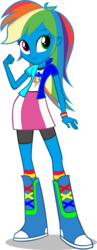Size: 1024x2638 | Tagged: safe, artist:deathnyan, edit, vector edit, oc, oc only, oc:silverrace, equestria girls, g4, boots, clothes, eqg promo pose set, equestria girls-ified, high heel boots, jacket, rainbow socks, recolor, shirt, shoes, simple background, skirt, socks, solo, striped socks, transparent background, vector, vest