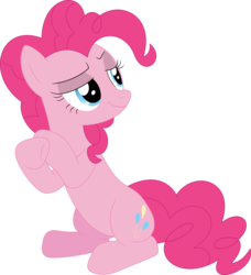 Size: 3259x3580 | Tagged: safe, artist:porygon2z, pinkie pie, g4, the lost treasure of griffonstone, high res, simple background, smug, transparent background, vector