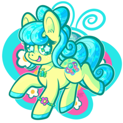 Size: 1000x1000 | Tagged: safe, artist:dolcisprinkles, june blossom, g3, g4, female, g3 to g4, generation leap, jewel birthday ponies, simple background, solo, starry eyes, transparent background, wingding eyes