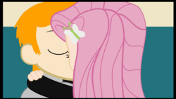 Size: 1388x781 | Tagged: safe, artist:garretthegarret, fluttershy, equestria girls, g4, crossover, crossover shipping, equestria girls-ified, female, fluttertails, male, miles "tails" prower, shipping, sonic the hedgehog (series), straight