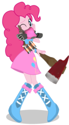 Size: 622x1125 | Tagged: safe, edit, vector edit, pinkie pie, equestria girls, g4, crossover, pinkie pyro, pyro (tf2), simple background, team fortress 2, transparent background, vector
