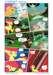 Size: 5371x7592 | Tagged: safe, artist:jeremy3, apple bloom, scootaloo, sweetie belle, earth pony, pony, comic:everfree, g4, absurd resolution, comic, cutie mark crusaders