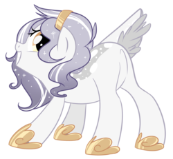 Size: 2456x2272 | Tagged: safe, artist:xsidera, oc, oc only, oc:snowflake, deer pony, original species, butt, featureless crotch, high res, plot, solo