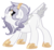 Size: 2456x2272 | Tagged: safe, artist:xsidera, oc, oc only, oc:snowflake, deer pony, original species, butt, featureless crotch, high res, plot, solo