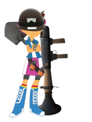 Size: 761x1011 | Tagged: safe, artist:sketchmcreations, edit, vector edit, scootaloo, equestria girls, g4, boots, clothes, clothes swap, crossover, eqg promo pose set, female, rainbow socks, shoes, simple background, socks, soldier, soldier (tf2), solo, striped socks, team fortress 2, transparent background, vector
