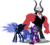 Size: 1290x1159 | Tagged: safe, artist:90sigma, artist:vector-brony, artist:yardley, lord tirek, nightmare moon, g4, crossover, male, scourge the hedgehog, simple background, sonic the hedgehog, sonic the hedgehog (series), super scourge, transparent background