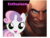 Size: 1058x794 | Tagged: safe, artist:biggreenpepper, artist:thatguy1945, edit, vector edit, sweetie belle, human, pony, g4, crossover, heavy (tf2), team fortress 2, vector