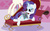 Size: 3300x2029 | Tagged: safe, artist:mlp-silver-quill, idw, rarity, pony, unicorn, g4, micro-series #3, my little pony micro-series, fainting couch, female, glowing horn, high res, horn, lying down, magic, mannequin, mare, on side, solo, telekinesis