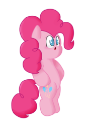 Size: 1581x2306 | Tagged: safe, artist:laserpewpewrblx, pinkie pie, earth pony, pony, g4, bipedal, female, solo