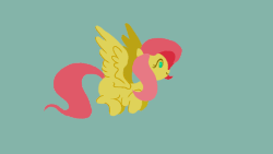Size: 1280x720 | Tagged: safe, artist:eliotchan, fluttershy, g4, animated, female, flying, solo