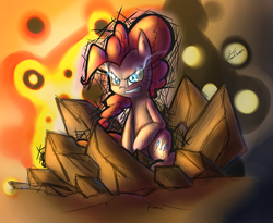 Size: 3106x2550 | Tagged: safe, artist:leadhooves, pinkie pie, earth pony, pony, g4, female, hotblooded pinkie pie, solo