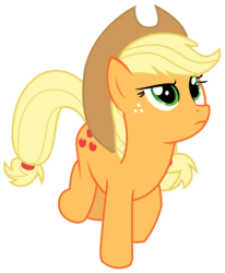Size: 2334x2828 | Tagged: safe, artist:sketchmcreations, applejack, applejack's "day" off, g4, cowboy hat, from above, hat, high res, inkscape, looking up, simple background, stetson, transparent background, vector