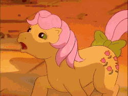 Size: 478x360 | Tagged: safe, screencap, megan williams, posey, florie, human, pony, fugitive flowers, g1, my little pony 'n friends, animated, bondage, female, plant, spoilers in the comments, ungrateful, vine, vine bondage, you know for kids