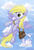 Size: 640x936 | Tagged: safe, artist:molochko-persik, derpy hooves, pegasus, pony, g4, female, letter, mailbag, mailmare, mare, mouth hold, solo