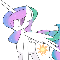 Size: 2000x2000 | Tagged: safe, artist:lunar-march, princess celestia, g4, female, high res, solo