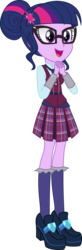 Size: 3000x9096 | Tagged: safe, artist:aqua-pony, sci-twi, twilight sparkle, equestria girls, g4, my little pony equestria girls: friendship games, absurd resolution, clothes, crystal prep academy, crystal prep academy uniform, crystal prep shadowbolts, cute, female, glasses, hands together, inkscape, open mouth, pleated skirt, school uniform, simple background, skirt, smiling, solo, transparent background, twiabetes, vector