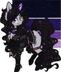 Size: 831x984 | Tagged: safe, artist:tay-niko-yanuciq, pony, unicorn, crossover, ponified, simple background, solo, the witcher, the witcher 3, transparent background, video game, yennefer of vengerberg