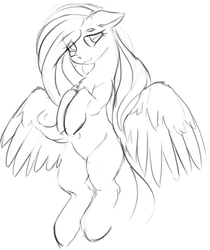 Size: 3075x3664 | Tagged: safe, artist:yoditax, fluttershy, g4, explicit source, high res, monochrome, sketch