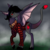 Size: 1730x1730 | Tagged: safe, artist:brainiac, oc, oc only, bat pony, fruit bat, pony, vampire, vampire fruit bat, food, full body, solo, strawberry, unshorn fetlocks