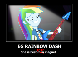 Size: 1705x1241 | Tagged: safe, edit, edited screencap, screencap, rainbow dash, equestria girls, g4, comic sans, motivational poster, op is a duck, op is trying to start shit, shitposting