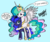 Size: 2483x2099 | Tagged: safe, artist:darkest-lunar-flower, derpibooru exclusive, princess celestia, princess luna, g4, big sislestia, cute, female, high res, hug, royal sisters, sibling love, siblings, sisterly love, sisters, tallestia