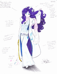 Size: 2550x3300 | Tagged: safe, artist:stephaniechateau, rarity, human, g4, design, female, humanized, nail polish, solo