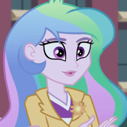 Size: 720x720 | Tagged: safe, screencap, princess celestia, principal celestia, equestria girls, g4, my little pony equestria girls: friendship games, cropped, female, solo