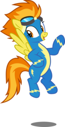 Size: 3155x6158 | Tagged: safe, artist:fruft, spitfire, pegasus, pony, g4, rarity investigates, .svg available, absurd resolution, clothes, cute, female, flying, show accurate, simple background, solo, transparent background, vector, wonderbolts uniform