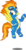 Size: 3155x6158 | Tagged: safe, artist:fruft, spitfire, pegasus, pony, g4, rarity investigates, .svg available, absurd resolution, clothes, cute, female, flying, show accurate, simple background, solo, transparent background, vector, wonderbolts uniform
