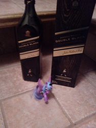 Size: 1920x2560 | Tagged: safe, princess luna, g4, alcohol, doubled, irl, merchandise, photo, pun, whiskey