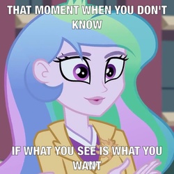 Size: 720x720 | Tagged: safe, screencap, princess celestia, principal celestia, equestria girls, g4, meme