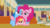 Size: 819x461 | Tagged: safe, artist:unoriginai, edit, edited screencap, screencap, honey curls, mare e. lynn, pinkie pie, rainbow dash, oc, oc:sugar crash, g4, the saddle row review, background pony, cute, discovery family logo, female, lesbian, magical lesbian spawn, offspring, parent:pinkie pie, parent:rainbow dash, parents:pinkiedash, peeking, ship:pinkiedash, shipping