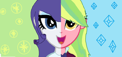 Size: 1257x584 | Tagged: safe, artist:starshine9, lemon zest, rarity, equestria girls, g4, my little pony equestria girls: friendship games, crack shipping, female, lesbian, rarizest, shipping