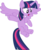 Size: 2494x3077 | Tagged: safe, artist:sketchmcreations, twilight sparkle, alicorn, pony, applejack's "day" off, g4, flying, high res, inkscape, open mouth, pointing, simple background, transparent background, twilight sparkle (alicorn), vector