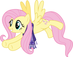 Size: 7600x6025 | Tagged: safe, artist:caliazian, fluttershy, a hearth's warming tail, g4, .ai available, absurd resolution, adobe illustrator, clothes, female, flying, scarf, simple background, solo, transparent background, vector