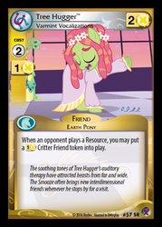 Size: 358x500 | Tagged: safe, enterplay, tree hugger, earth pony, pony, g4, marks in time, my little pony collectible card game, ccg, female, hippie horse noises, horse noises, mare, merchandise