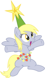 Size: 4050x7000 | Tagged: safe, artist:caliazian, derpy hooves, pegasus, pony, a hearth's warming tail, g4, .ai available, absurd resolution, adobe illustrator, christmas lights, derpy star, female, mare, open mouth, ornament, simple background, solo, stars, transparent background, vector