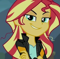 Size: 569x563 | Tagged: safe, sunset shimmer, equestria girls, g4, my little pony equestria girls: friendship games, female, smiling, solo