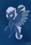 Size: 700x1000 | Tagged: safe, artist:pokekid963, night glider, g4, female, flying, moon, solo