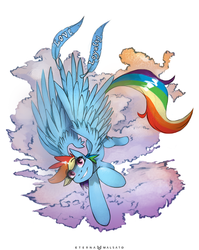 Size: 876x1100 | Tagged: safe, artist:foxinshadow, rainbow dash, g4, female, solo